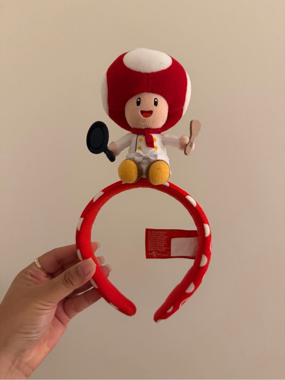 Nintendo Toad Red Polka Dot Headband